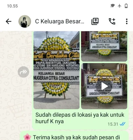 Pengiriman Papan Bunga Duka Mutihkulon Wedung